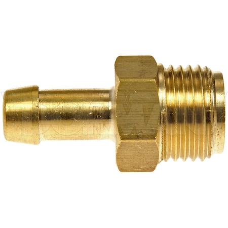 Dorman Inverted Flare Male Connector Barbed End 5818 UNF Thread Size 134 Length Brass 785-404D